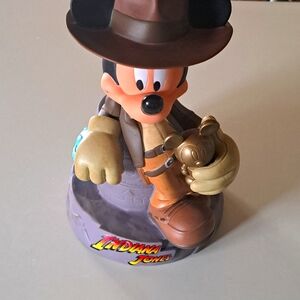 Mickey Mouse/ Indiana Jones coin bank